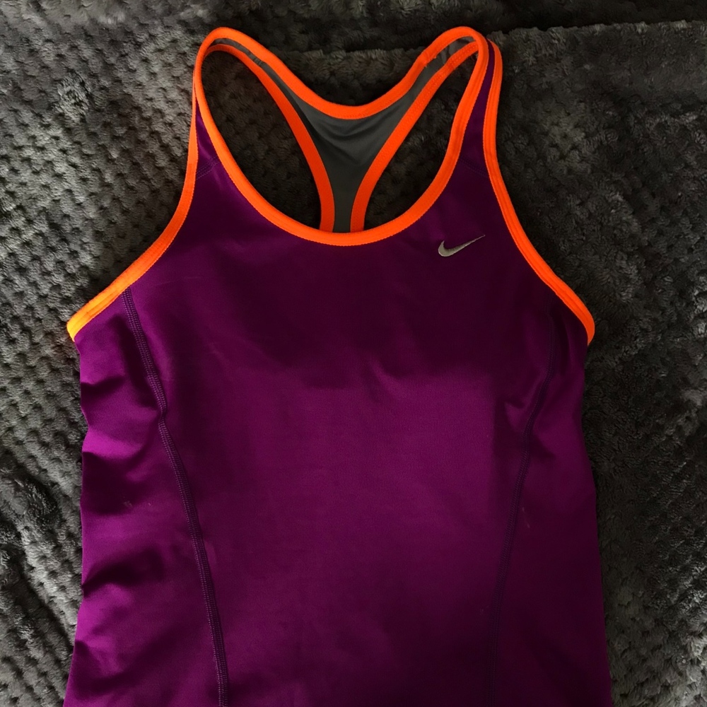 Nike women's Dri-fit tennis tank with built-in bra